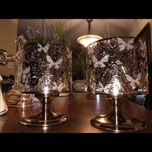 Bath and Body Works Butterfly Candle Holders